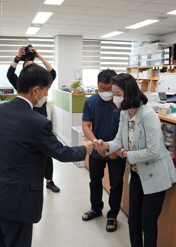 KAIST 이광형 총장님 방문(2021.5.31.) 이미지